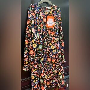 NWT Compania Fantastica Mini Short Dress in Fun Floral Size 12
